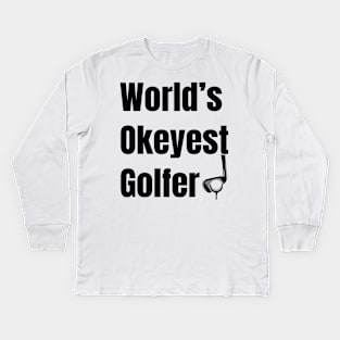 Funny Golfing Kids Long Sleeve T-Shirt